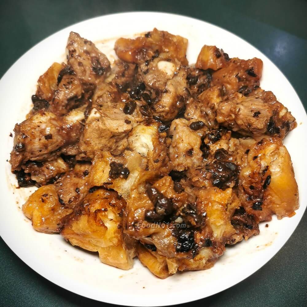 豉汁排骨（微波脆油條）