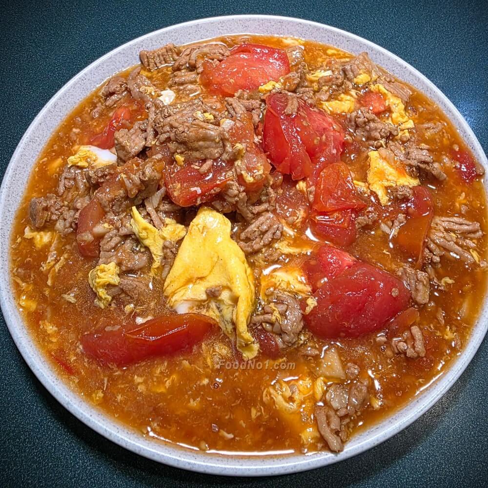 滑蛋蕃茄肉粒