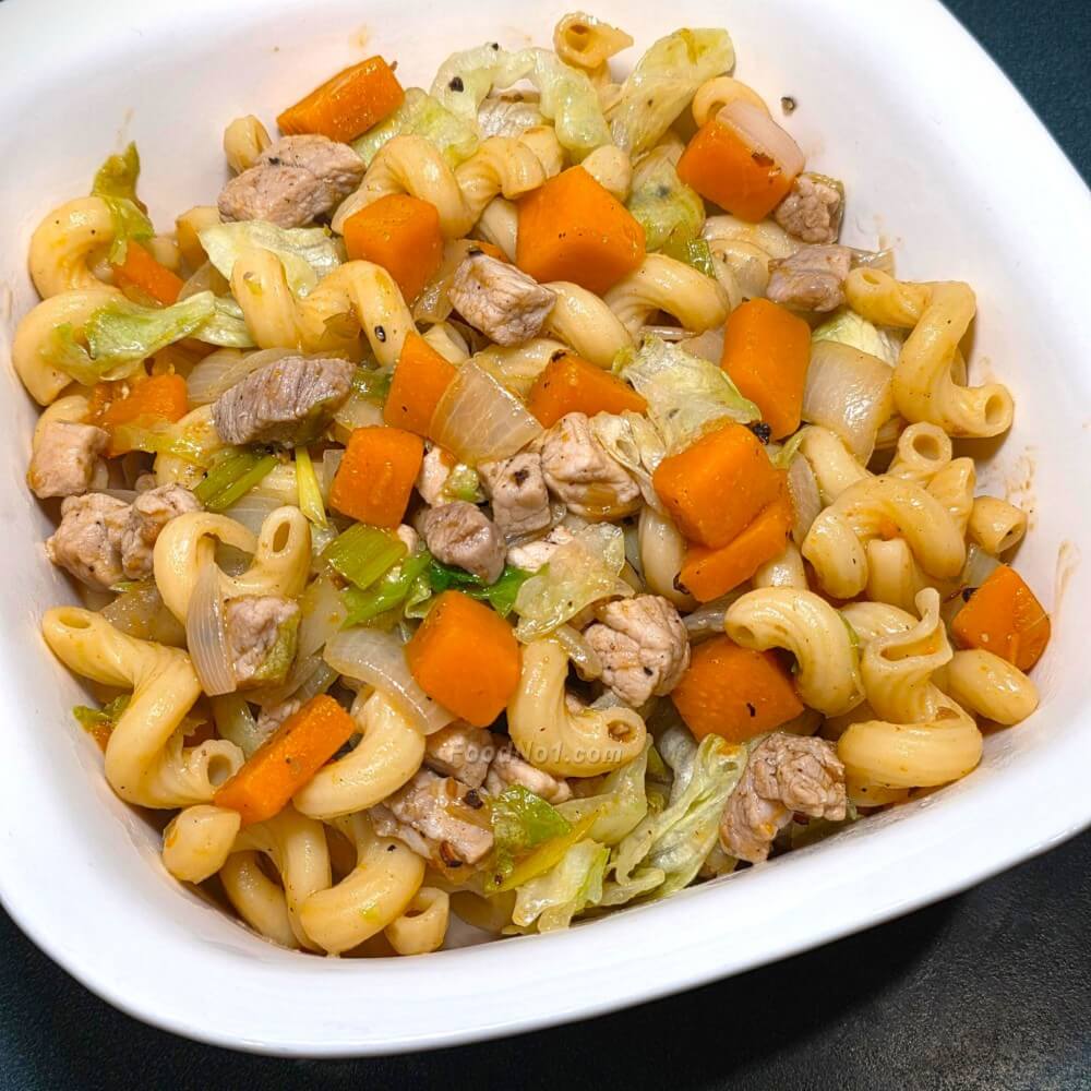 南瓜肉粒通粉