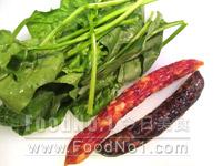 菠菜、臘腸及潤腸 cs-fried-spinach01