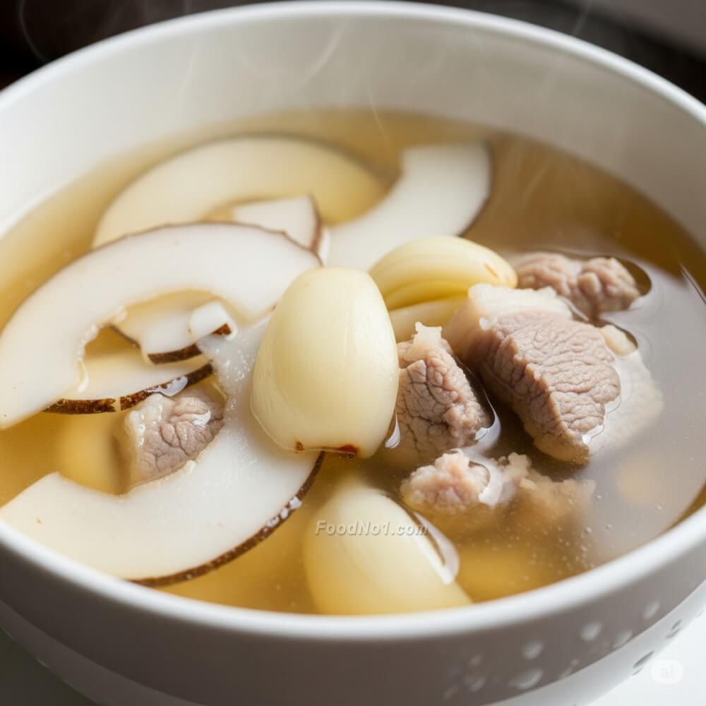 海底椰百合燉瘦肉湯