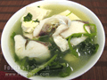 芫茜魚片豆腐湯