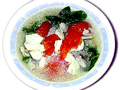 蕃茄豆腐瘦肉小白菜湯