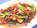 雙芹爆炒牛肉絲海蜇