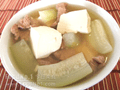 節瓜肉片豆腐湯