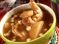 雪梨，南北杏，無花果煲老雞湯